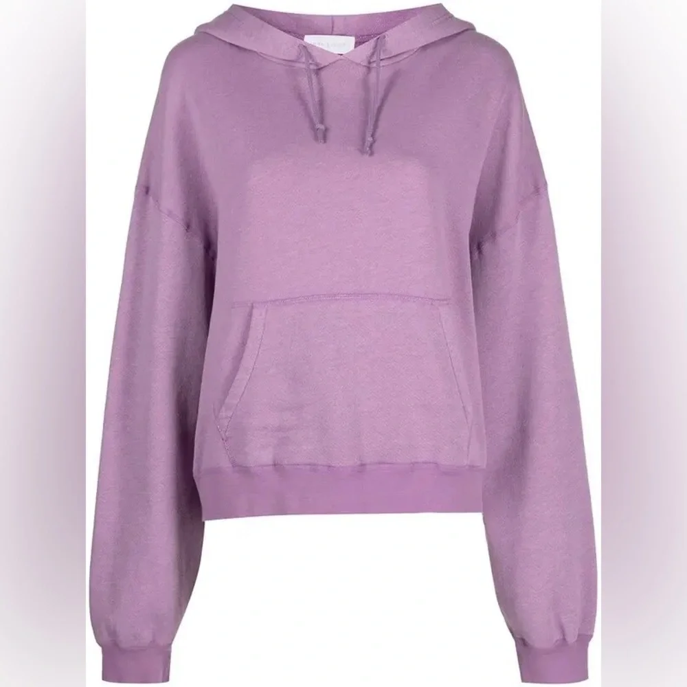 John Elliott Purple Cropped Vintage Fleece Hoodie Size 2 = Medium - Picture 5 of 16